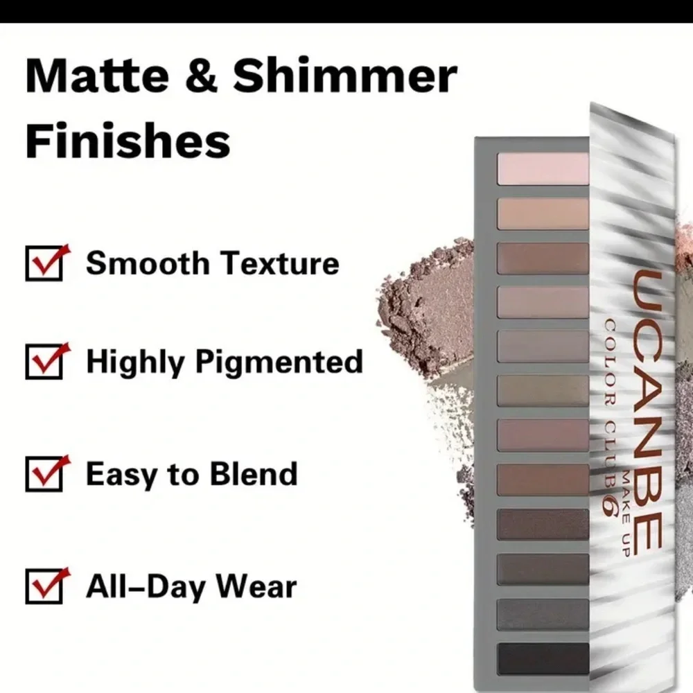 12 Color Eyeshadow Makeup Palette - Naked Shades